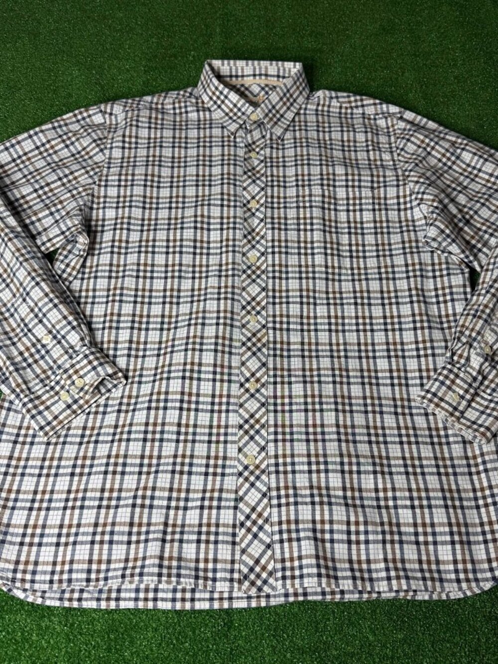 Vintage 06 Timberland Men's Long Sleeve Button Down Plaid Casual Shirt Size XXL